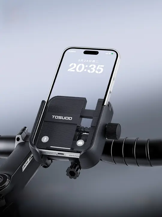 TOSUOD 自転車用スマホホルダー【ナビ・撮影対応・マウンテンバイク・ロードバイク用】