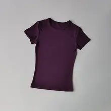 極上の柔らかさの無地ヨガTシャツ【短袖・速乾・吸湿性・フィットタイプ】