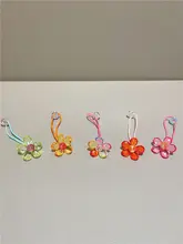 韓国風 透き通る花のヘアアクセサリー【女の子用・ポニーテール用】