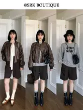 ワイドパンツ レディース 五分丈 スラックス ハイウエスト ストレート 着痩せ ルーズ カジュアル 着回し 秋「SRK」