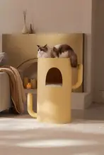 猫用封閉式ベッド【多頭飼い対応・夏用・ヴィラタイプ】