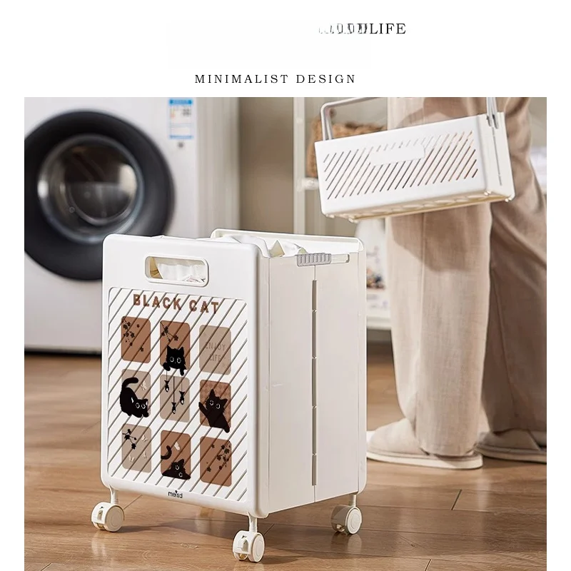 Tlife メッシュ折りたたみ式ランドリーバスケット：家庭用バスルーム収納の効率性とカビ防止機能