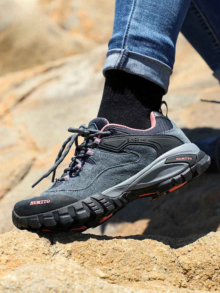 女性用登山靴 HUMTTO 悍途：防水防滑轻量设计适合6000米以下登山