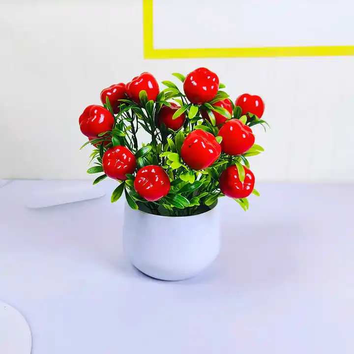 リアルな造花インテリア飾り【リビング・ダイニング用・小型グリーンポット】