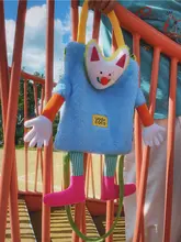 かわいいキャラクター付きの斜め掛けバッグ【フワフワ素材・個性的なデザイン・ギフト向け】