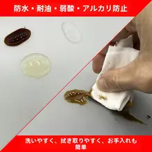 防水透明PVC製ハーフエプロン【厚手・男女兼用・料理用】