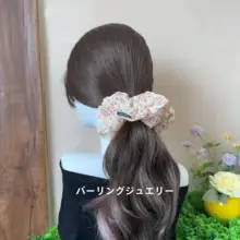 可愛いインス風花柄ヘアゴム【エレガントで甘美なデザイン】