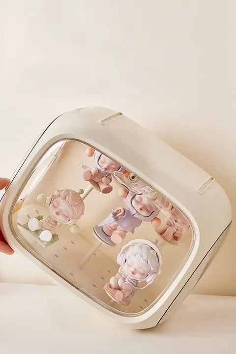透明ディスプレイラック【フィギュア収納用・ブラインドボックス対応】