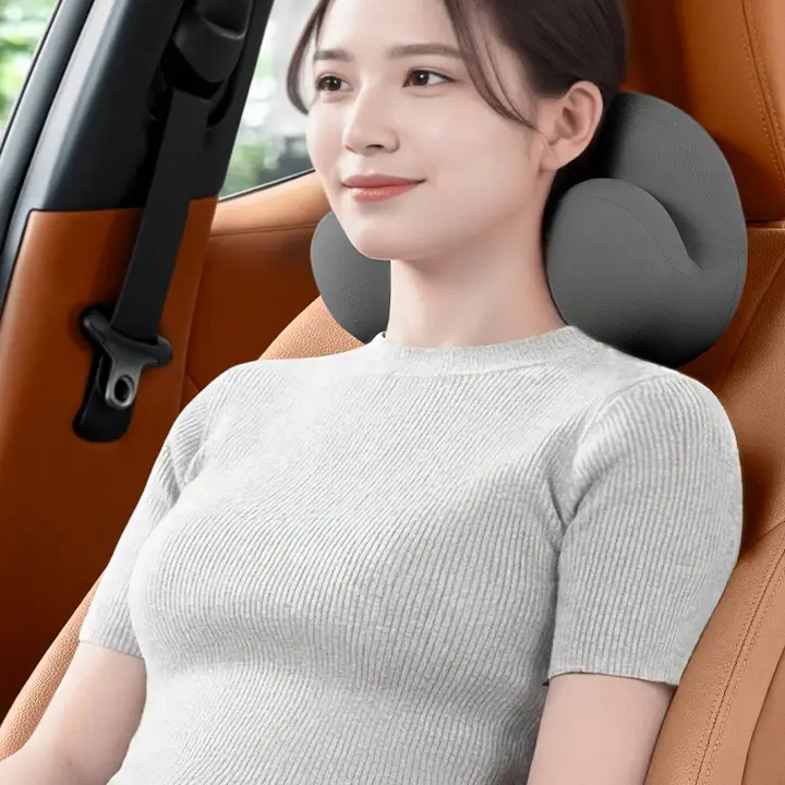 快適ドライブをサポート！車用ヘッドレスト【首元サポート・エルゴノミックデザイン】