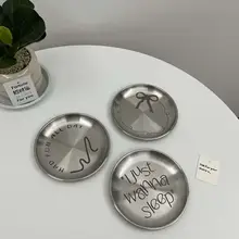 かわいいデザインのステンレス製マルチプレート【フルーツ・ケーキ・ピクニック用】（セットアップ対応）