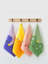子供用コットンフェイスタオル【四角形・家用・洗面・バス用】