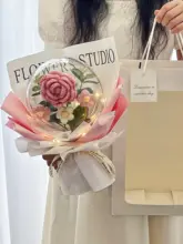 手編み毛糸の花束【誕生日や卒業祝に最適・ギフト用】