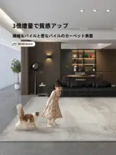 現代的なミニマリストデザインのラグ【リビング用・お手入れ簡単・高級感】