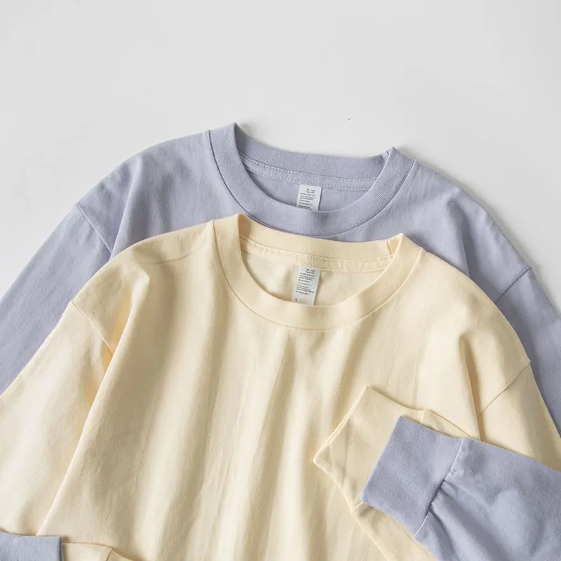極上の柔らかさのコットンロングスリーブTシャツ【フルオーバー・フィット・カジュアル】