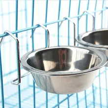ステンレス製 ハング式ペットボウル【犬・猫・ウサギ用・多用途・飲食対応】
