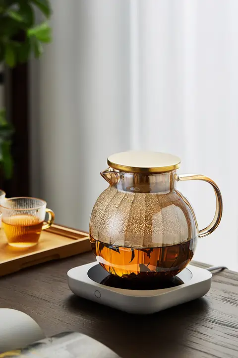 高耐熱ガラス茶器【花茶用・泡茶器・水分離機能・大型】（セットアップ対応）