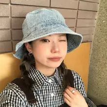 日常使いに最適なヴィンテージウォッシュデニム漁師帽【男女兼用・カジュアルスタイル】