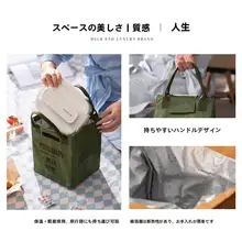 保温機能付きアルミ製ランチバッグ【防水・持ち運び便利・通勤用】