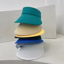 カラフルな空頂ハット【UVカット・アウトドア用・大きなつば】
