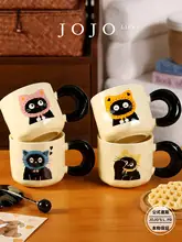 蓋付きマグカップ 陶器 キャラクター かわいい ギフト プレゼント おしゃれ「JOJO'S L. PD.rare.」