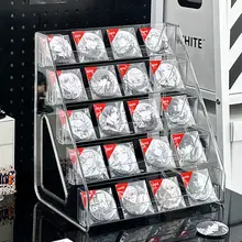 透明アクリル製ミニ古美ディスプレイラック【小型・階段型・コレクション用】
