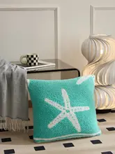 クッションブランケット ヒトデ型 カートゥーン かわいい インスタ映え キッズ ボーイズ ガールズ 子供部屋 リビング ソファ インテリア