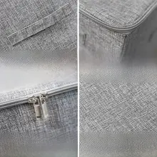 折りたたみ式布製衣類収納ボックス【カバー付き・ファスナー・小サイズ】