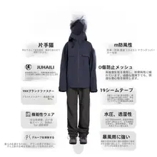 冬用防風防寒アウター【アウトドア・男女兼用・防水機能】