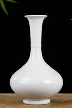 シンプルデザインの陶器製テーブルフラワーベース【現代風・インテリア装飾用】