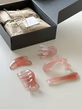 極上の柔らかさの小章魚頭皮経絡マッサージブラシ【顔用美容グアシャボード・効果】