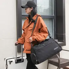 大容量トート旅行バッグ【軽量・搭乗用・収納ポケット付き】