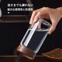 茶葉密閉容器【食品グレード・ミニ・携帯用・ガラス製・収納用】