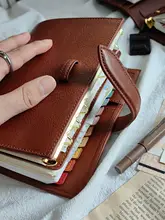 手作りコーヒーシリーズ ヴィンテージ本革コーヒーカラー 手帳型バインダー【A5サイズ・活用ガイド付き】