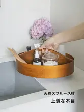 スプルースウッド製手提げ収納ボックス【ヴィンテージデザイン・デスクトップ用・仕分け可能】