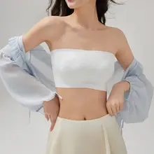 女性用 ノンストラップ補正ブラ【薄手・滑り止め・シームレスデザイン】