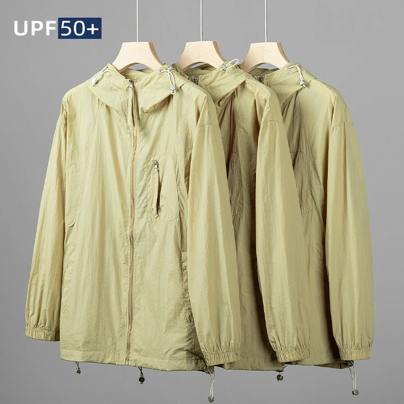 UPF50+夏用薄手クール感ジャケット：長時間のアウトドアで紫外線を5%以下に抑えられる