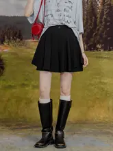 ハイウエストAラインデザインパンツ【フリル付き・ワイドレッグ・フィット】（セットアップ対応）