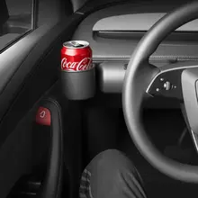 テスラModel Y/L対応 車載メガネホルダー＆カップホルダー【収納クリップ付き】