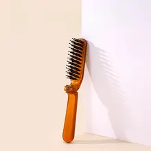 MINISO 折りたたみ ヘアブラシ 猪毛 ミニ 携帯用 ふんわり ボリュームアップ 「MINISO」