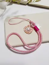 おしゃれで実用的な携帯用ハンドストラップ【手編み・古風デザイン・カメラやキーリングに最適】