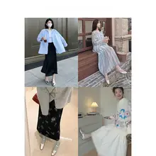 CUZZYMUZZY フレンチスタイル ヴィンテージマリジェンヌシューズ【中ヒール・スクエアトゥ・アンクルストラップ】