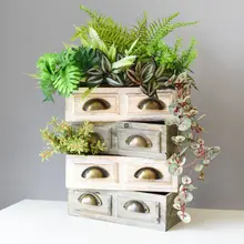 壁掛けプランター 引き出し型 ヴィンテージ おしゃれ 多肉植物 ガーデニング ベランダ 屋外 ウォールデコ