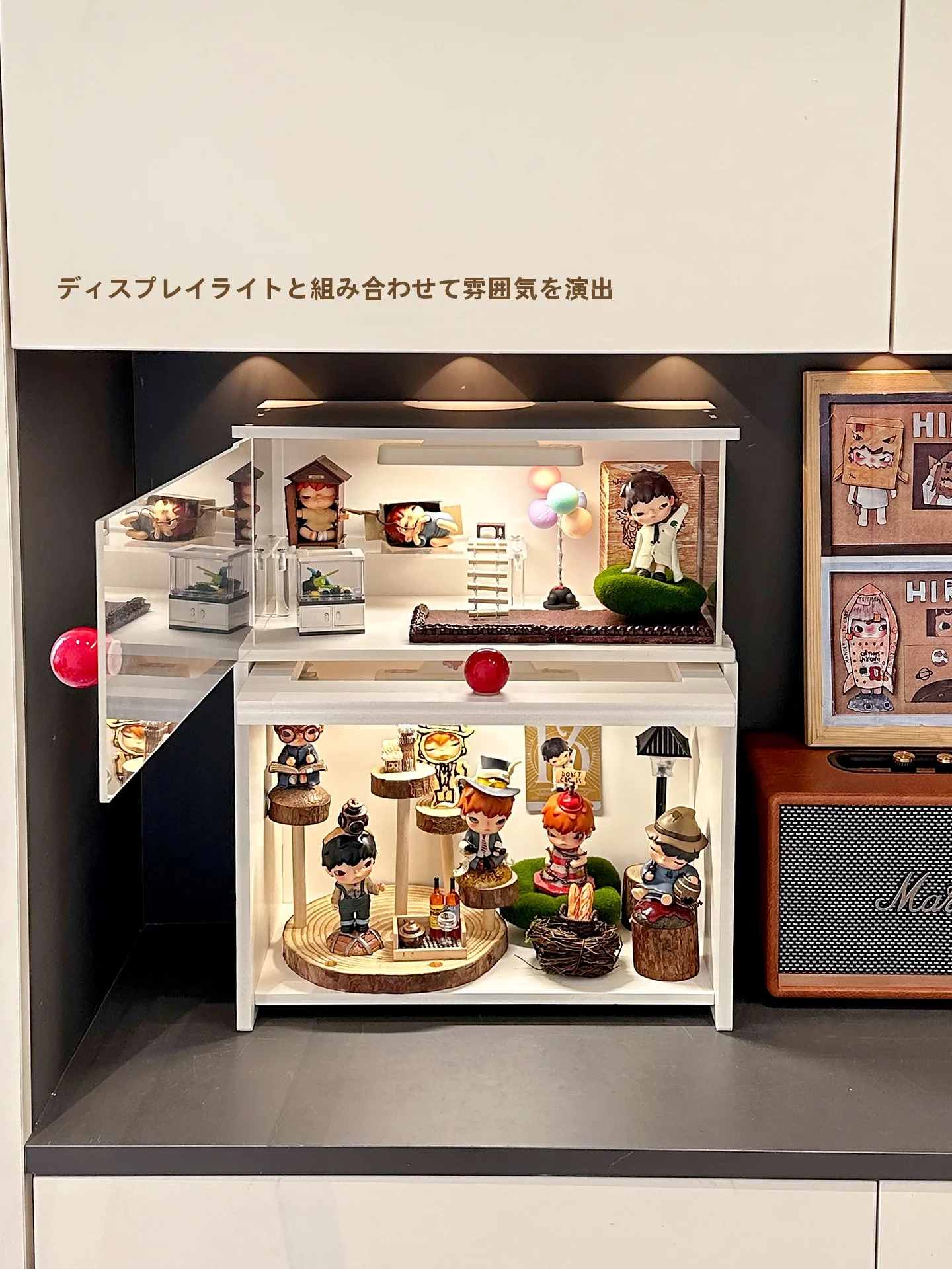 透明アクリル製フィギュアディスプレイラック：ホコリ防止とデスクトップ装飾の実用性を検証