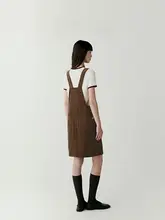 春用コットンツイルサロペットスカート【女性用・軽やかなデザイン】