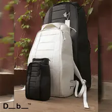 Db 黒色アウトドア洗面用バッグ【Huggerシリーズ・収納力抜群・スキー用】