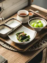 一人用 食器セット トレイ付き 釉薬下彩 家庭用 朝食 産後