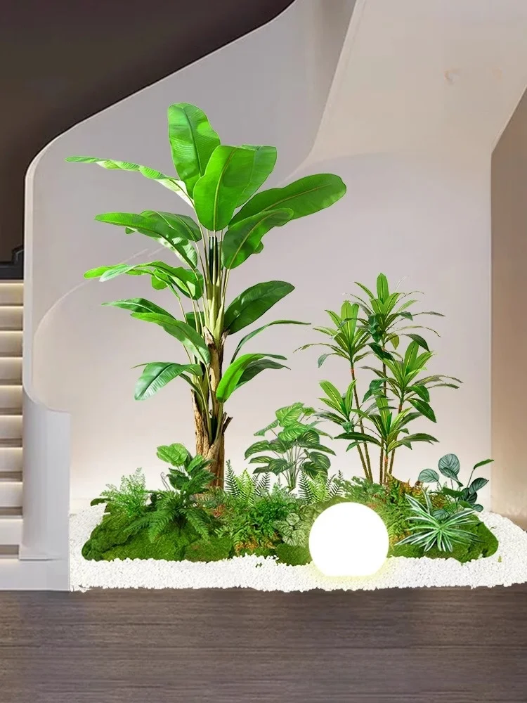 ウッドデッキ 目隠し 植物としてのリアルな造形グリーンディスプレイセットの実用性