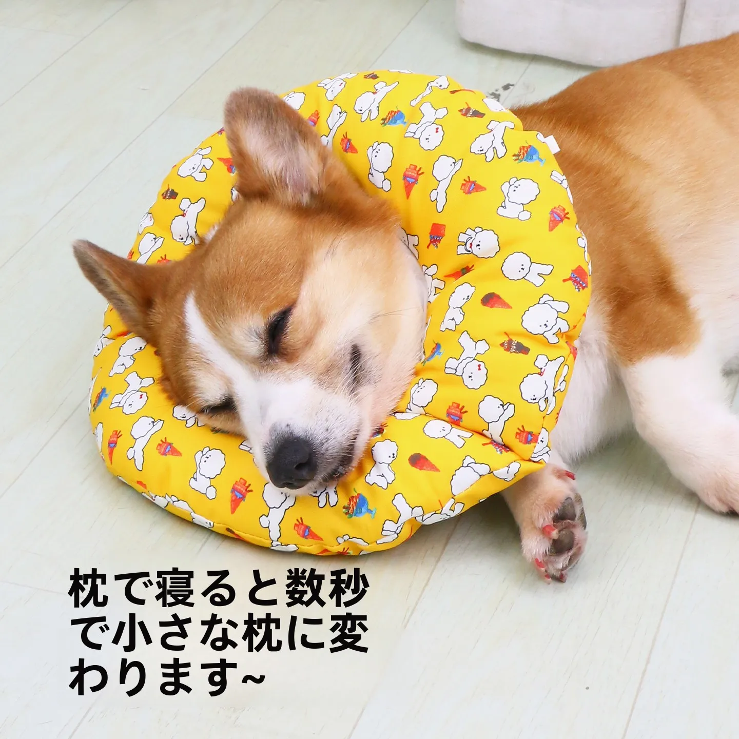 調整可能なエリザベスカラー：柔らかい素材でコーギー・柴犬のマウス防止を実現