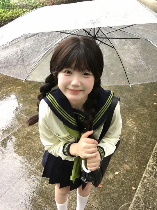 長袖セーラー服【秋用・女子制服・学院風】（セットアップ対応）
