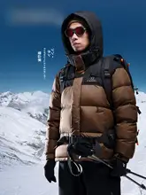 Camel 防風機能付きアウトドアダウンジャケット【男女兼用・冬用・白鹅绒】